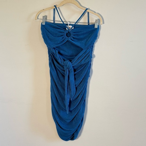Princess Polly Strapless Blue Dress, NWT, Size 10. - Picture 1 of 5